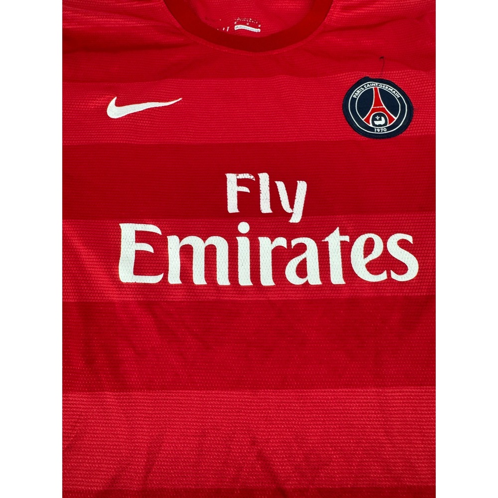 Nike Paris Saint Germain Fly Emirates Soccer Jersey Mens Medium Red Dri-FIT - Picture 4 of 16